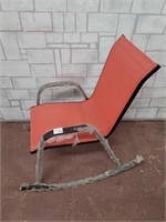 Metal patio rocking chair