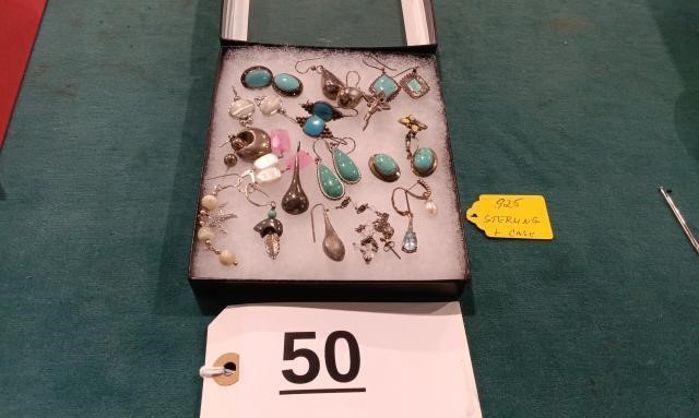 Small Case of .925 Sterling Jewelry