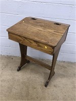 Modern Oak Lift Lid Desk