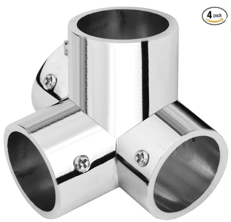 4 Way Side Outlet Corner Elbow Pipe Connector