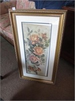 framed floral art