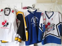 4x ASSORTED GENTLY USED JERSEYS