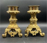 Solid Brass Candlestick Holders