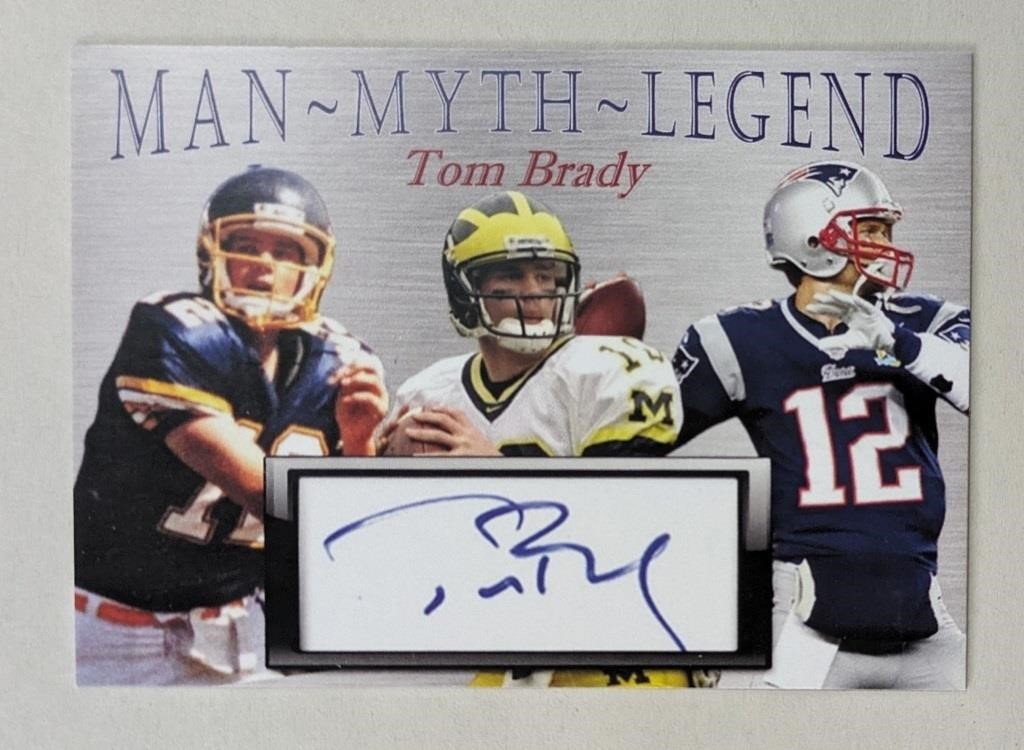 Tom Brady Man Myth Legend Facsimile Auto Card