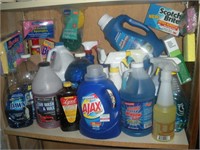 Cleaning Supplies-Contents of 1 Shelf