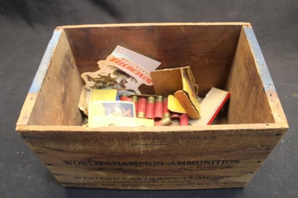 Western Ammo Box w/Misc Shotgun Ammo