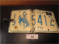 Wyoming License Plate Photo Album