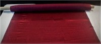 Roll of Dark Red satin fabric