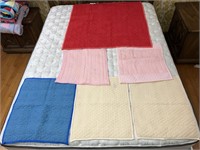 Handmade Baby Quilts (6) #18 Red/Blue/Pink/Yellow