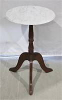 Marble Top Tripod Plant Stand