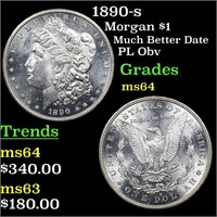 1890-s Morgan $1 Grades Choice Unc