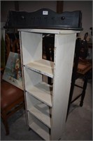 Hat Rack & Painted Mahogany Book Shelf