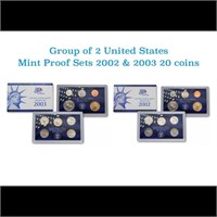 2002 & 2003 United States Mint Proof Set In Origin