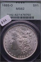 1885 O PCGS MS62 MORGAN DOLLAR