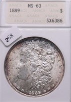 1889 ANAX MS63 MORGAN DOLLAR