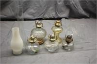 (5) Vintage Oil Lamps