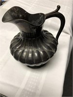 Vintage heavy brass water pitcher