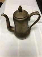 Vintage brass coffee pot stamped 10/8L