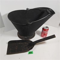 Coal Scuttle & shovel