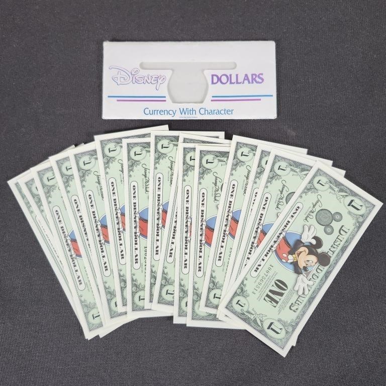 Disney Dollars Currency w/ Character (15)