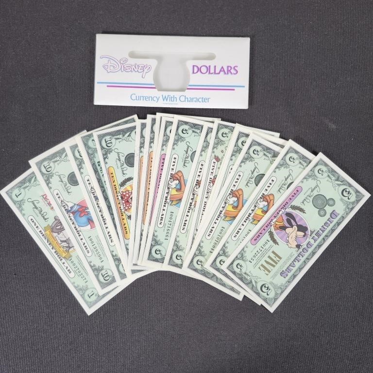 Disney Dollars Currency w/ Character (20)