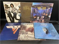 6 Vintage Vinyl Record Albums Hall & Oats Van