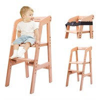 High Chair Wooden for Toddlers Junior Max60kg Natu