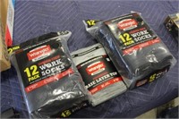 2 - 12 Pack Wrangler Socks & XL Base Layer Top