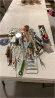 Lot of kitchen utensils