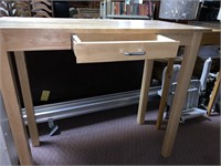 Kitchen table with center drawer ideal for two
