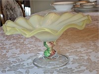 Murano Glass Pedestal Bowl