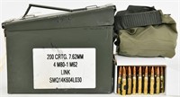 200 Rounds Of 7.62mm M80 Linked Ammunition