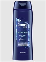 Suave Men Refreshing Body + Face Wash-433ml
