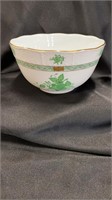 Herend Chinese Bouquet Green, Bowl , 4" H x 7.50 W