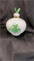 Herend Chinese Bouquet Green, Perfume Bottle with