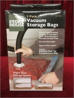 3 Pack Vacuum Storage Bags - NIB