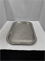 Set of 2 Silver Toned Plates