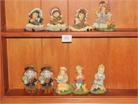 Group of Children & Doll Figurines - All plastic