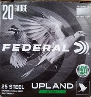 FEDERAL 20 GA STEEL 2 3/4" 6 SHOT 25 RDS