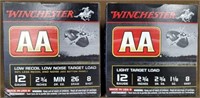 WINCHESTER AA 12GA 2 3/4" 8 SHOT 2 BOXES - 50 RDS