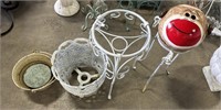 Wrought Iron Planter Stands, Cast Iron Floral