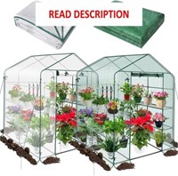 2 in 1 Greenhouse for Outdoors  7FT Portable