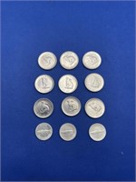 Canadian Nickels & Dimes 1867-1967