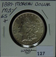 1887 Morgan Dollar MS++.