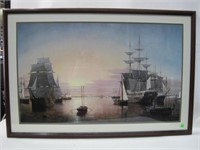 39.5"x 26" Framed Nautical Print