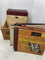 Vintage 78s Book Sets in Damaged Crate