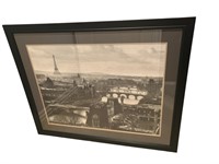 A Framed Paris Cityscape Wall Print