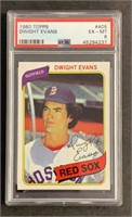 1980 Topps Dwight Evans PSA EX-MT 6