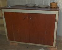 (B) Storage cabinet 45" x 34" x 24.5"