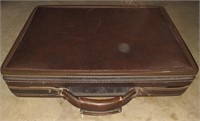 (B) Brown leather briefcase